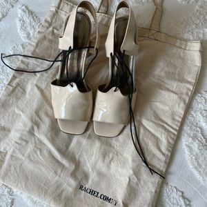 Rachel Comey Cream Patent Leather Heels Size 8